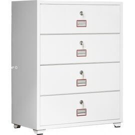 Картотечный сейф DIplomat LFC4-44K4, DFC - вариант: 4 ящика, DFC - исполнение: Lateral - "комод", DFC - запирание: 4 кл. замка, DFC - оборудование: Под А4